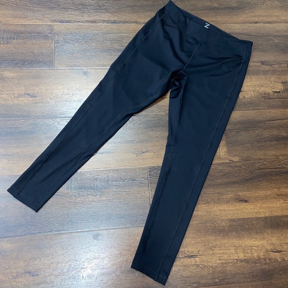 Z by ZELLA Black Spandex Tights Leggings 1X YOGA WORKOUT LOUNGE PLUS SIZE - Picture 2 of 10